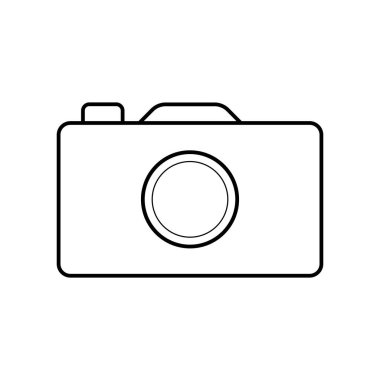 kamera simgesi basit illüstrasyon tasarımı