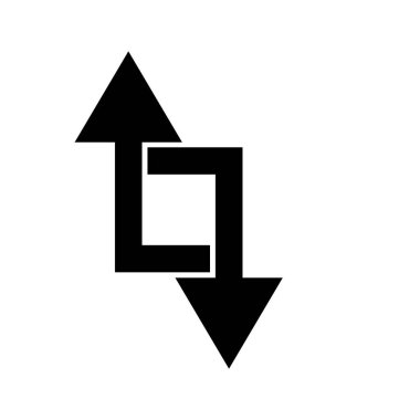 ok aktarım simgesi çizimi