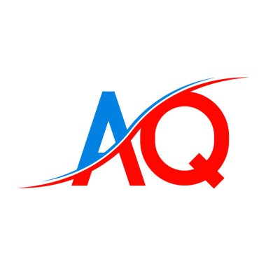 aq harfi logo illüstrasyon tasarımı