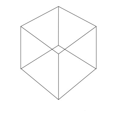 küp kutusu simgesi basit illüstrasyon tasarımı