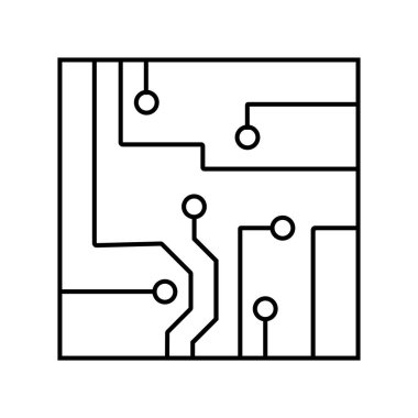 Devre tahtası simgesi element tasarımı