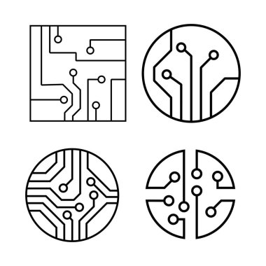 Devre tahtası simgesi element tasarımı