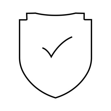 Kalkan illüstrasyon tasarımında işaret simgesini işaretle