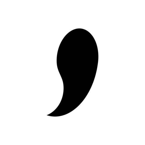 comma punctuation icon illustration design