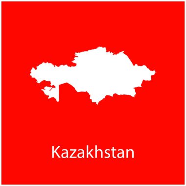 Kazakistan haritası resim tasarımı