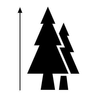 Yükseklik simgesi, boy sembolü çizimi