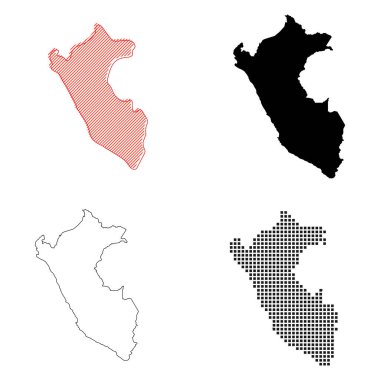 Peru haritası resim tasarımı