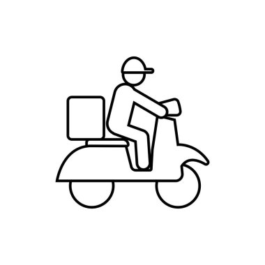 dağıtım simgesi basit illüstrasyon tasarımı