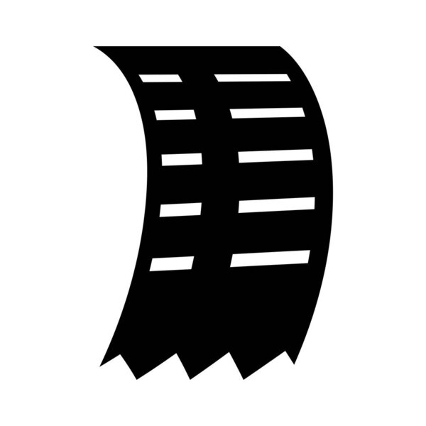 Receipt Slip Print Out Icon illustration design