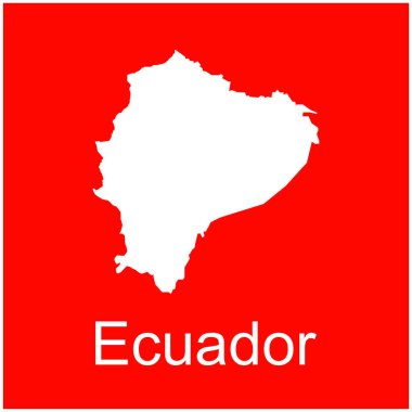 Ekvador ülke haritası resim tasarımı