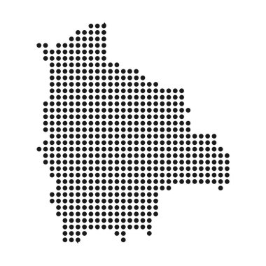 Bolivya ülke haritası resimleme tasarımı