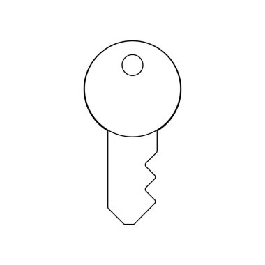 anahtar simgesi basit illüstrasyon tasarımı