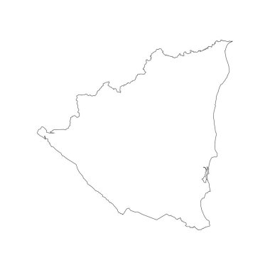 Nikaragua haritası resimleme tasarımı