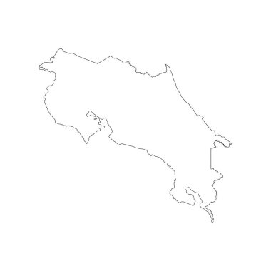 Kosta Rika harita resimleme tasarımı