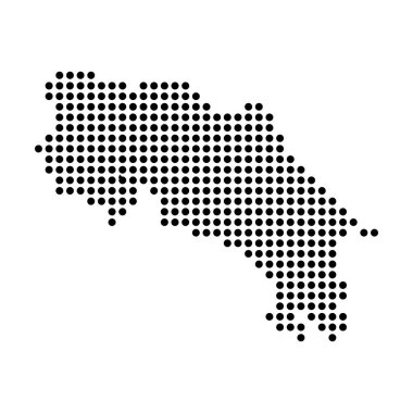 Kosta Rika harita resimleme tasarımı