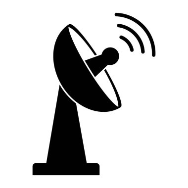 parabolik anten simge çizimi