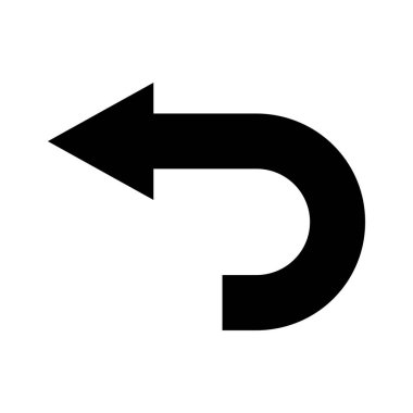 eğri ok simgesi resimleme tasarımı