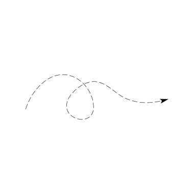 noktalı ok simgesi resimleme tasarımı