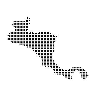 Orta Amerika haritası resim tasarımı