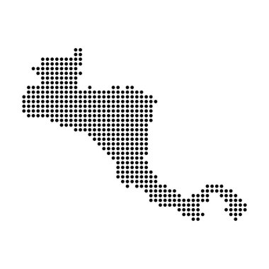 Orta Amerika haritası resim tasarımı