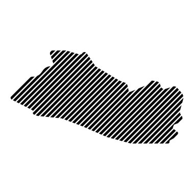 El Salvador haritası resim tasarımı