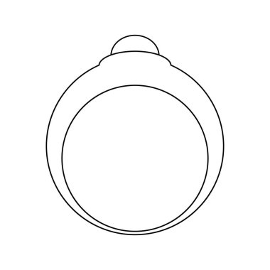 halka simgesi basit illüstrasyon tasarımı