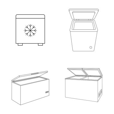 Soğutma Dondurucu simgesi çizimi