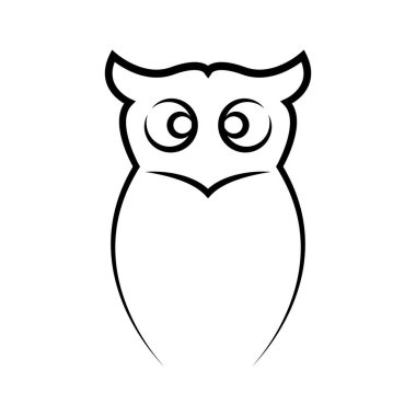 Baykuş logosu resimleme tasarımı