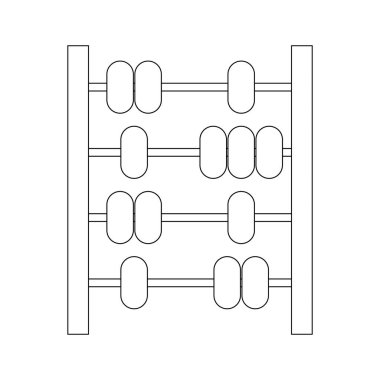 abaküs hesaplama simgesi resimleme tasarımı