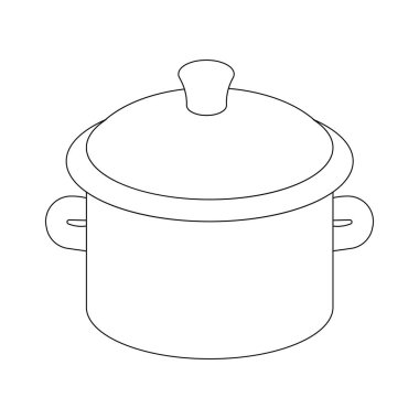 Tencere Simgesi Çizim Tasarımı