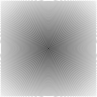 İnce bir optik illüzyon oluşturan minimalist siyah-beyaz eşmerkezli dairesel çizgi deseni. Tasarım bir hareket ve derinlik hissi yaratır, arka planlar, soyut kavramlar veya modern sanatsal kompozisyonlar için mükemmeldir.