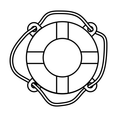 Gemi şamandıra simgesi deniz illüstrasyon tasarımında