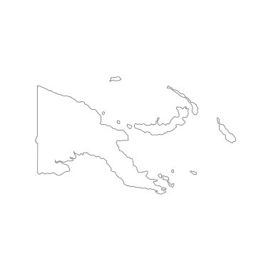 Papua New Guinea map icon illustration design clipart