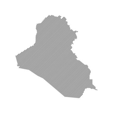 Irak haritası resimleme tasarımı