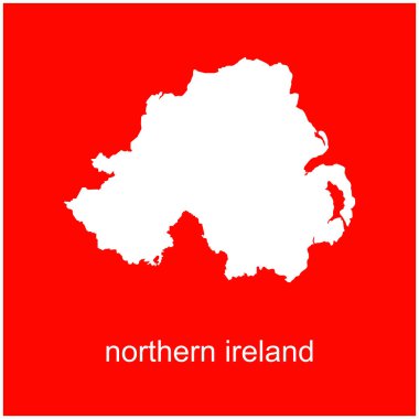 northern ireland map icon illustration design clipart