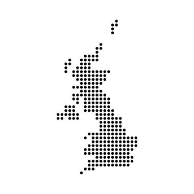 Birleşik Krallık haritası resim tasarımı