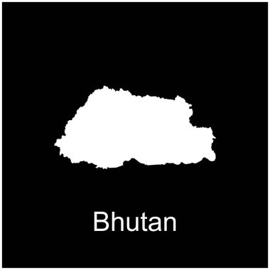 Bhutan haritası resim tasarımı