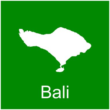 Bali ada haritası resim tasarımı