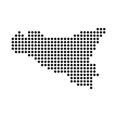 Sicilya haritası resim tasarımı adası