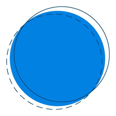 çember geometrik şekil resmetme tasarımı