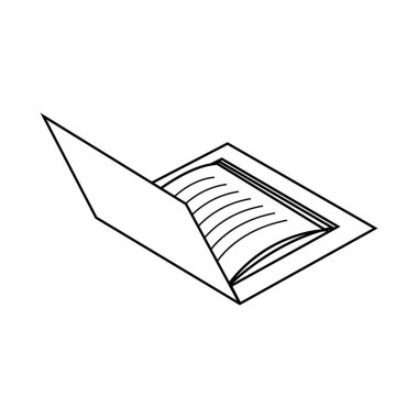 Benzersiz basit belge resmetme tasarımı