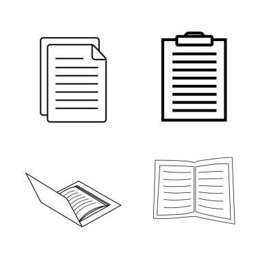 Benzersiz basit belge resmetme tasarımı