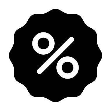 İndirim etiketi tasarımının siyah beyaz grafiği