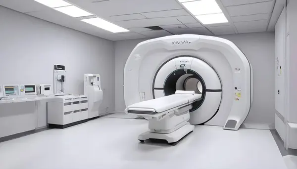 MRI Makinesi ya da CT Tarama Vektörü Tıbbi Isometric İnsanlar