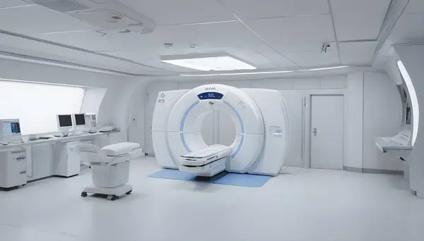 MRI Makinesi ya da CT Tarama Vektörü Tıbbi Isometric İnsanlar