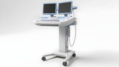 Ultrason Makinesi Simgeleri Çizgi film Vektörünü Ayarladı