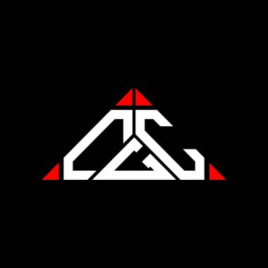 CGC harf logosu yaratıcı tasarım vektör grafik, CGC basit ve modern logo üçgen şeklinde.