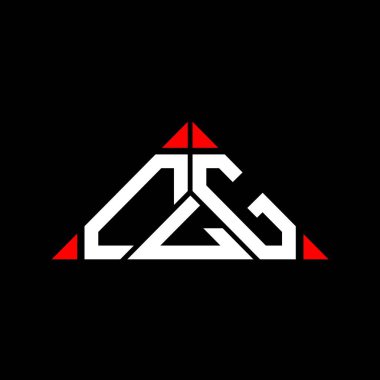 CLG harf logosu yaratıcı tasarım vektör grafik, CLG basit ve modern logo üçgen şeklinde.