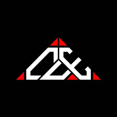 CUE harf logosu yaratıcı tasarımı vektör grafik, CUE basit ve modern logo üçgen şeklinde.