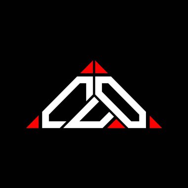 CUO harf logosu yaratıcı tasarımı vektör grafik, CUO basit ve modern logo üçgen şeklinde.